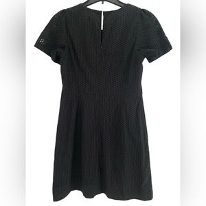 J. Crew Black Eyelet Dress Size 4